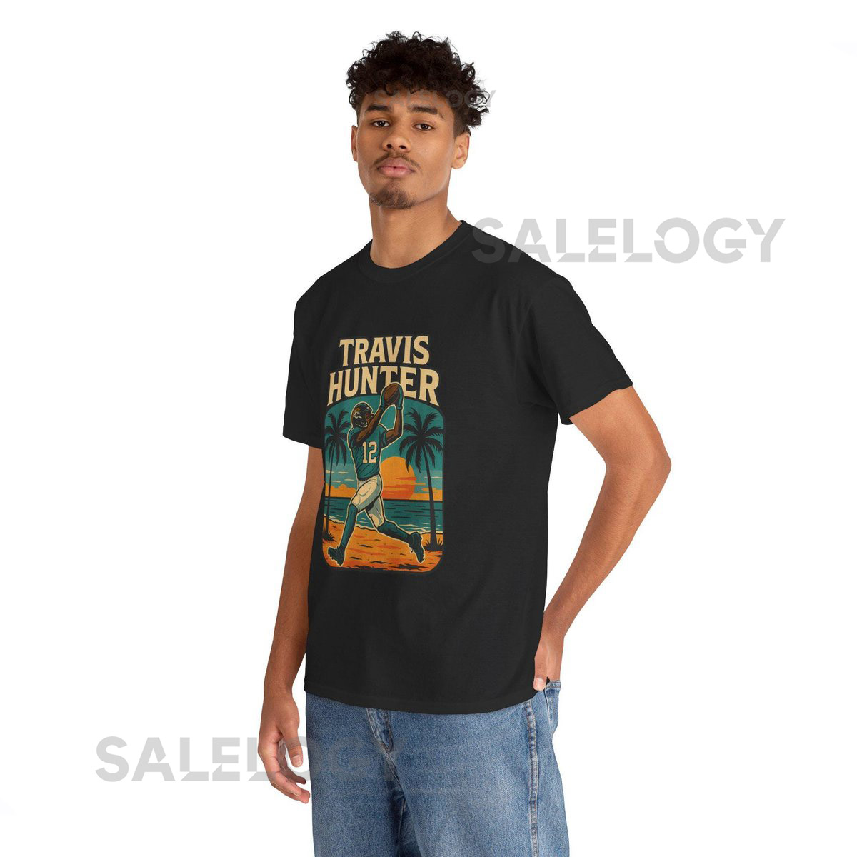 Travis Hunter Jacksonville Jaguar Graphic Tee NFL Football Fan Shirt Game Day Apparel Sports Graphic Tee Men's Women's Unis_903