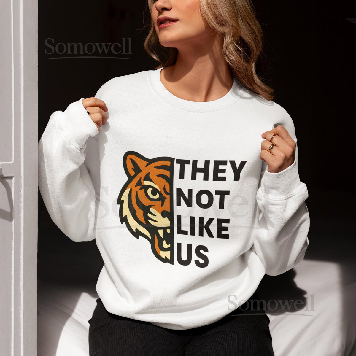 Best Selling They Not Like Us Cincinnati Bengals Sweatshirt Fall Football Outfit Cozy Season Trending Now Game Day Shirt_204