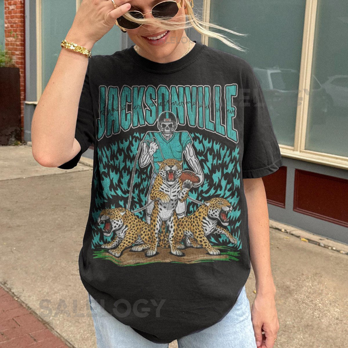 Vintage Jacksonville Football Shirt Jaguars Football Graphic Tee Sunday Football Shirt Jacksonville Fan Gift Ap_1000