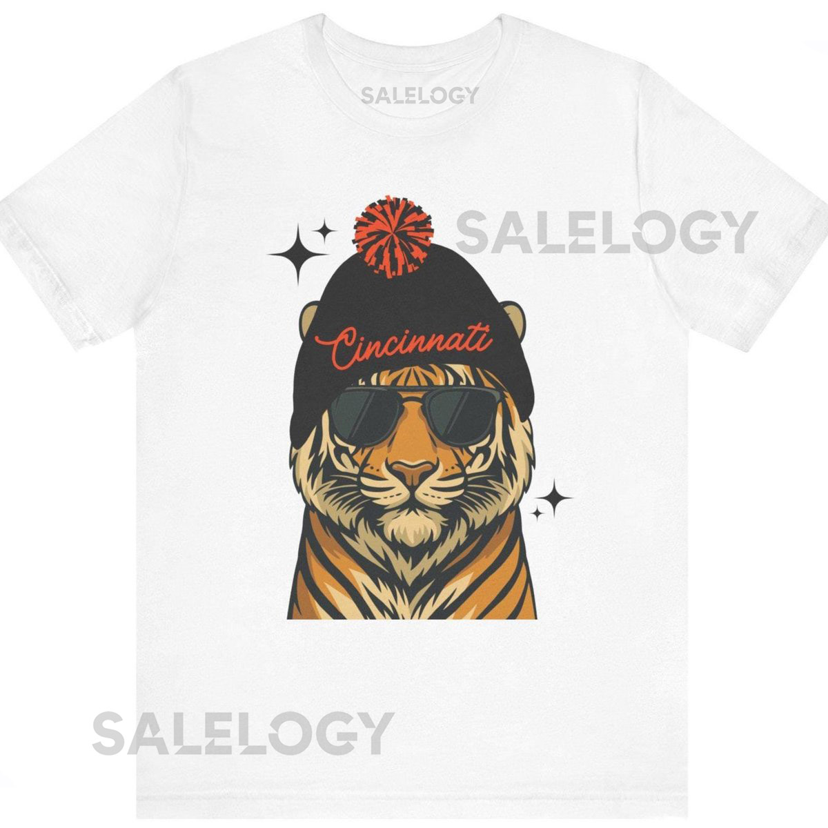 Cincinnati Bengal Tiger T-Shirt Trendy Football Fan Tee_483