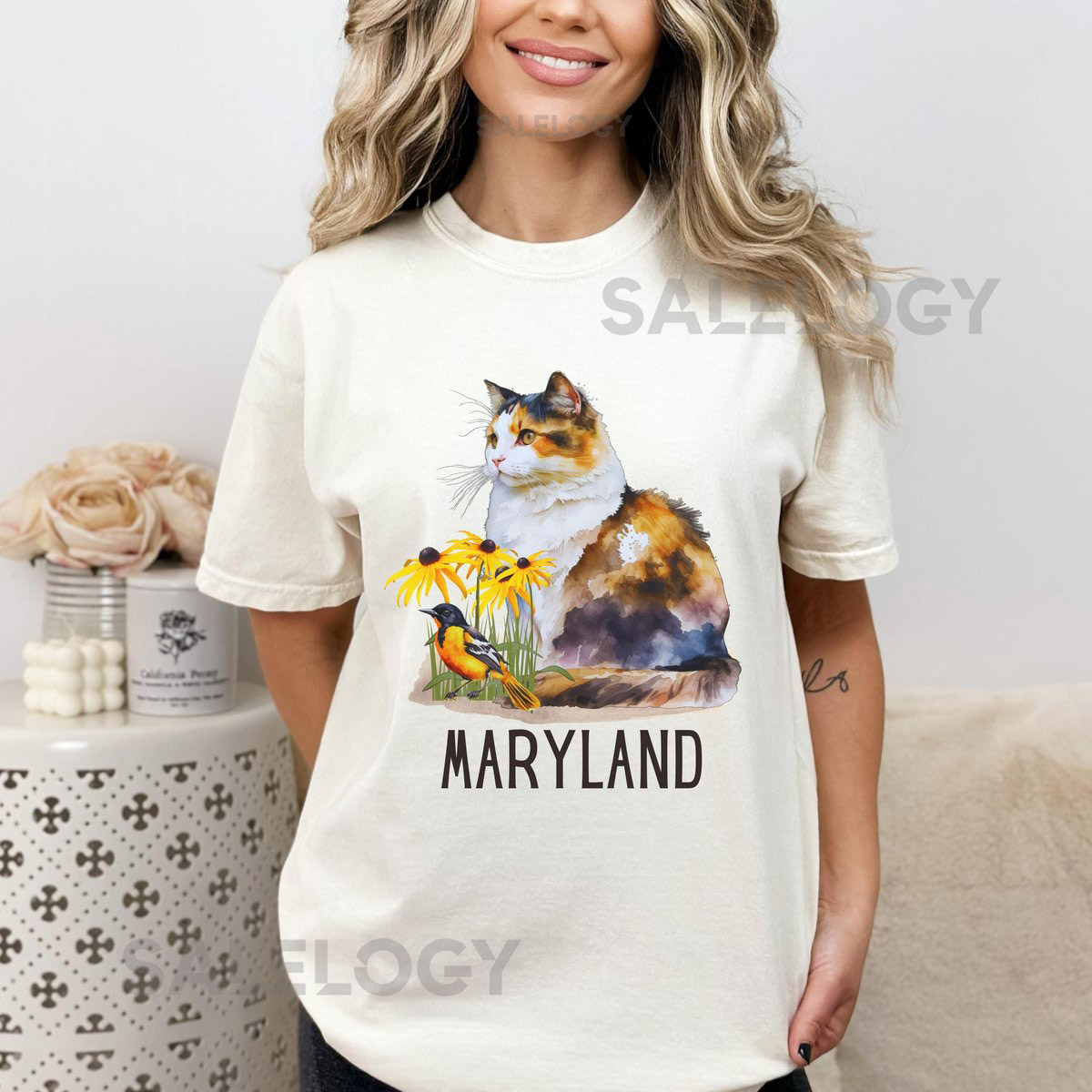 Maryland Shirt Maryland Gift State Pride Shirt Maryland Calico Cat Maryland Wildelife Shirt Baltimore Oriole Shirt Unisex Shirt_398