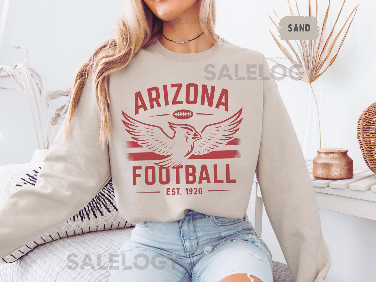 Vintage Arizona Football Sweatshirt Retro Sports Crewneck Jumper Football Fan Gift Arizona Unisex Sweatshirt Athletic Team Sweater Cozy_978