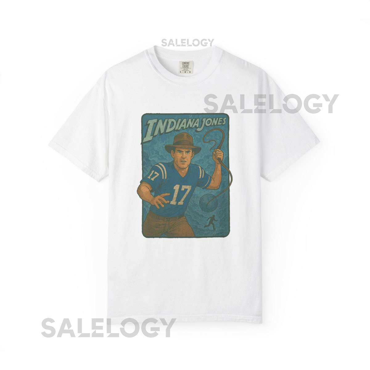 Indiana Jones Colts T-Shirt Daniel Jones Quarterba_437