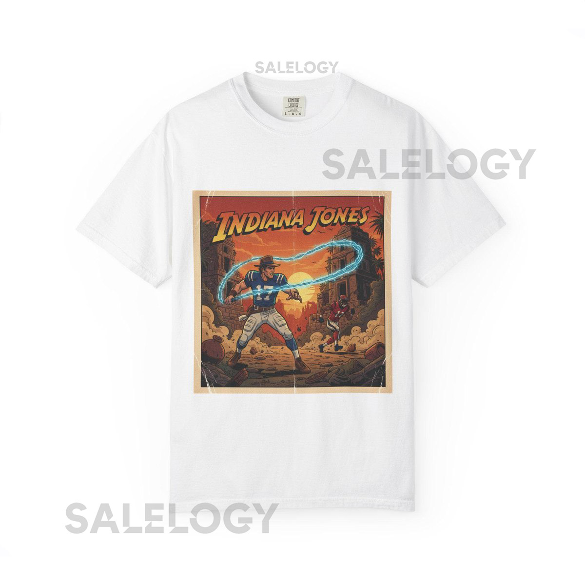 Daniel Jones Indiana Jones Colts QB T-Shirt NFL Footb_85