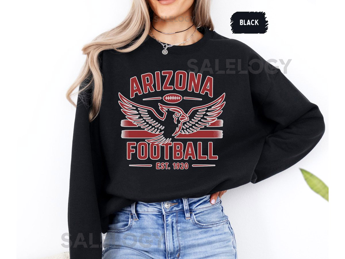 Vintage Arizona Football Sweatshirt Retro Sports Crewneck Jumper Football Fan Gift Arizona Unisex Sweatshirt Athletic Team Sweater Cozy_979
