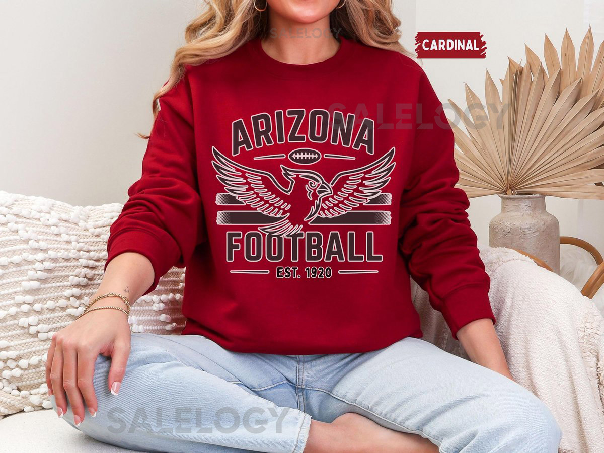 Vintage Arizona Football Sweatshirt Retro Sports Crewneck Jumper Football Fan Gift Arizona Unisex Sweatshirt Athletic Team Sweater Cozy_980