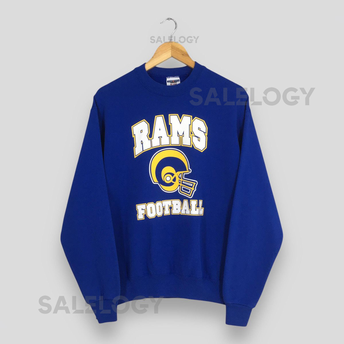 Vintage Los Angeles Rams Football NFL Sweatshirt Small Los Angeles Rams Printed Logo Jumper Los Angeles Rams Football Team Sweater Size S_145