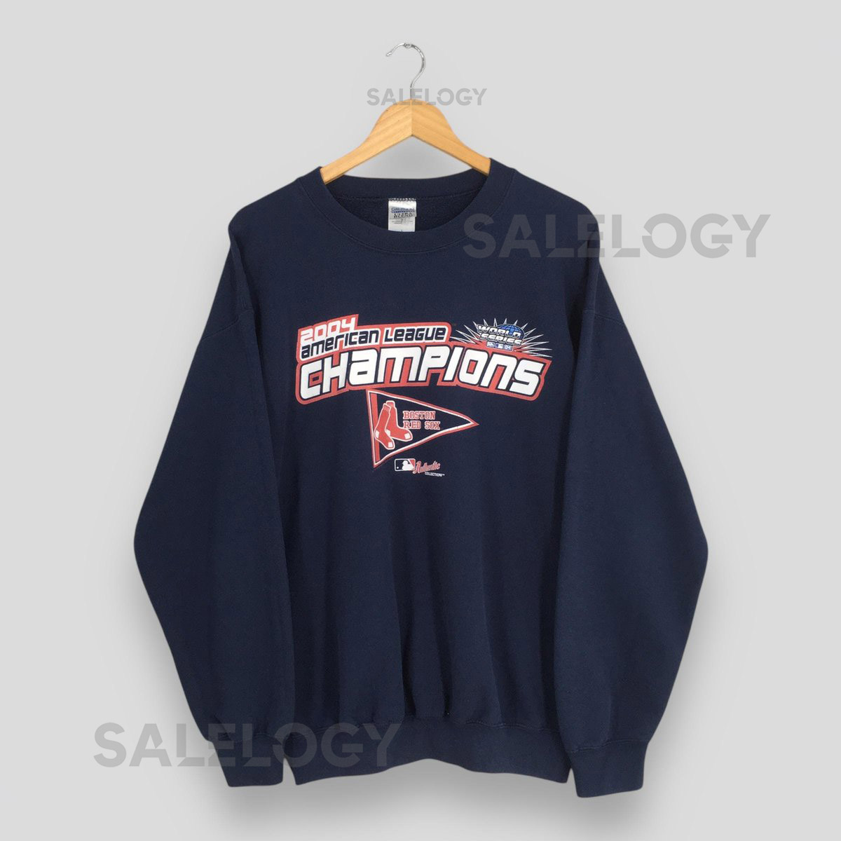 Vintage Boston Red Sox MLB Sweatshirt Large Boston Red Sox American League Champions Crewneck Boston Red Sox Major League Baseball Sweater L_671