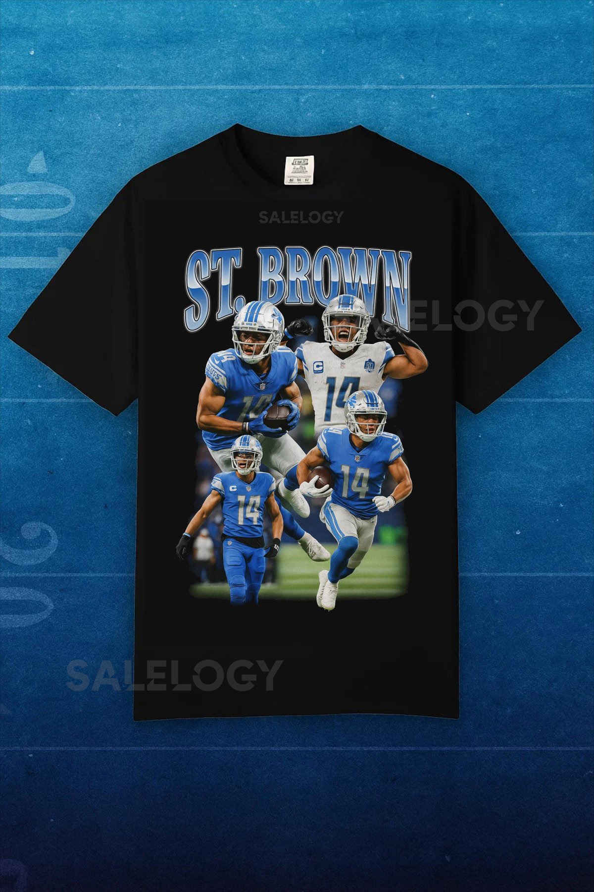 Amon-Ra St. Brown Bootleg Shirt Vintage Detroit Lions Football Tee Retro NFL Fan Gift_23