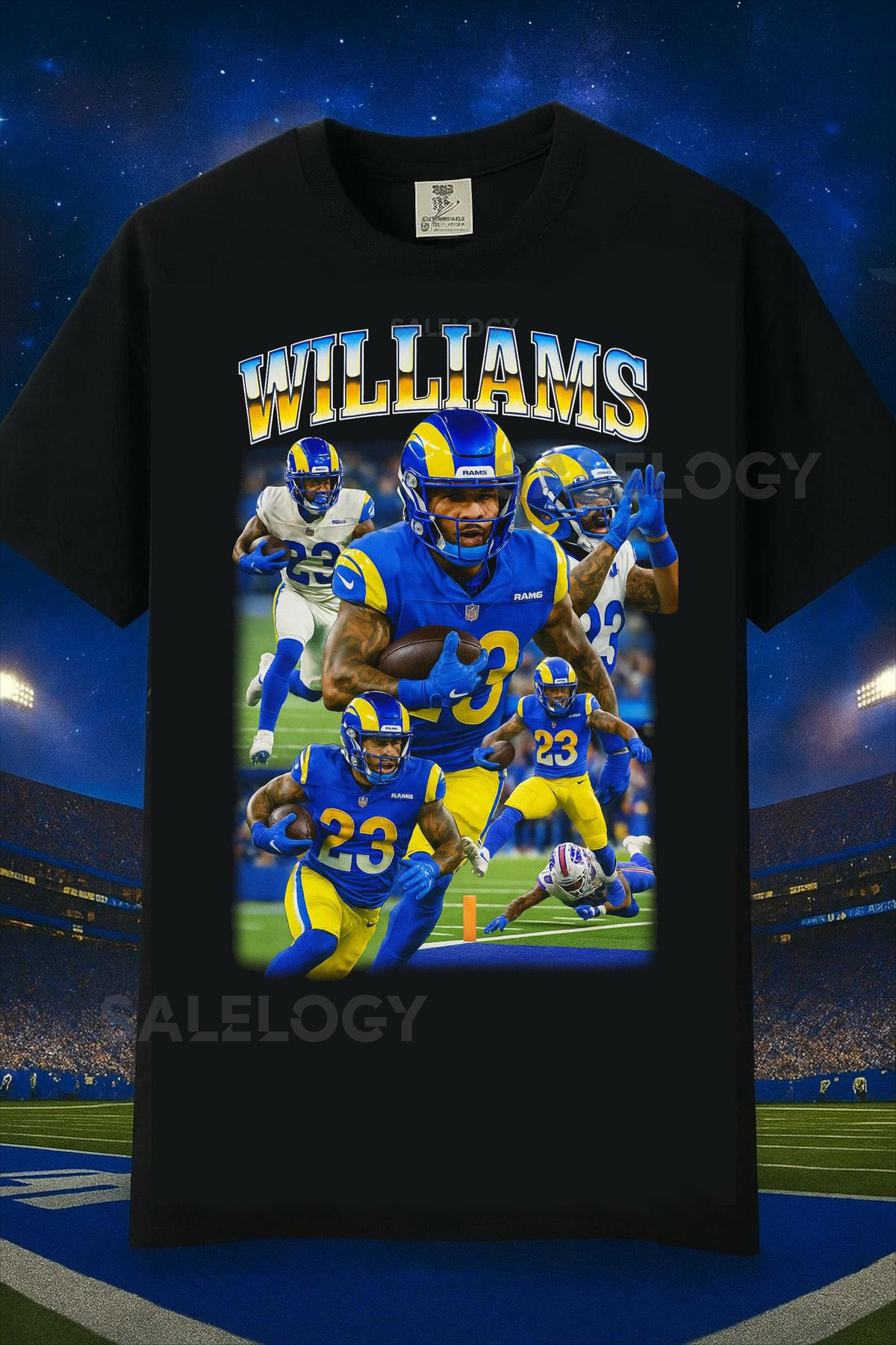 Kyren Williams Bootleg Shirt Los Angeles Retro Graphic Tee_422