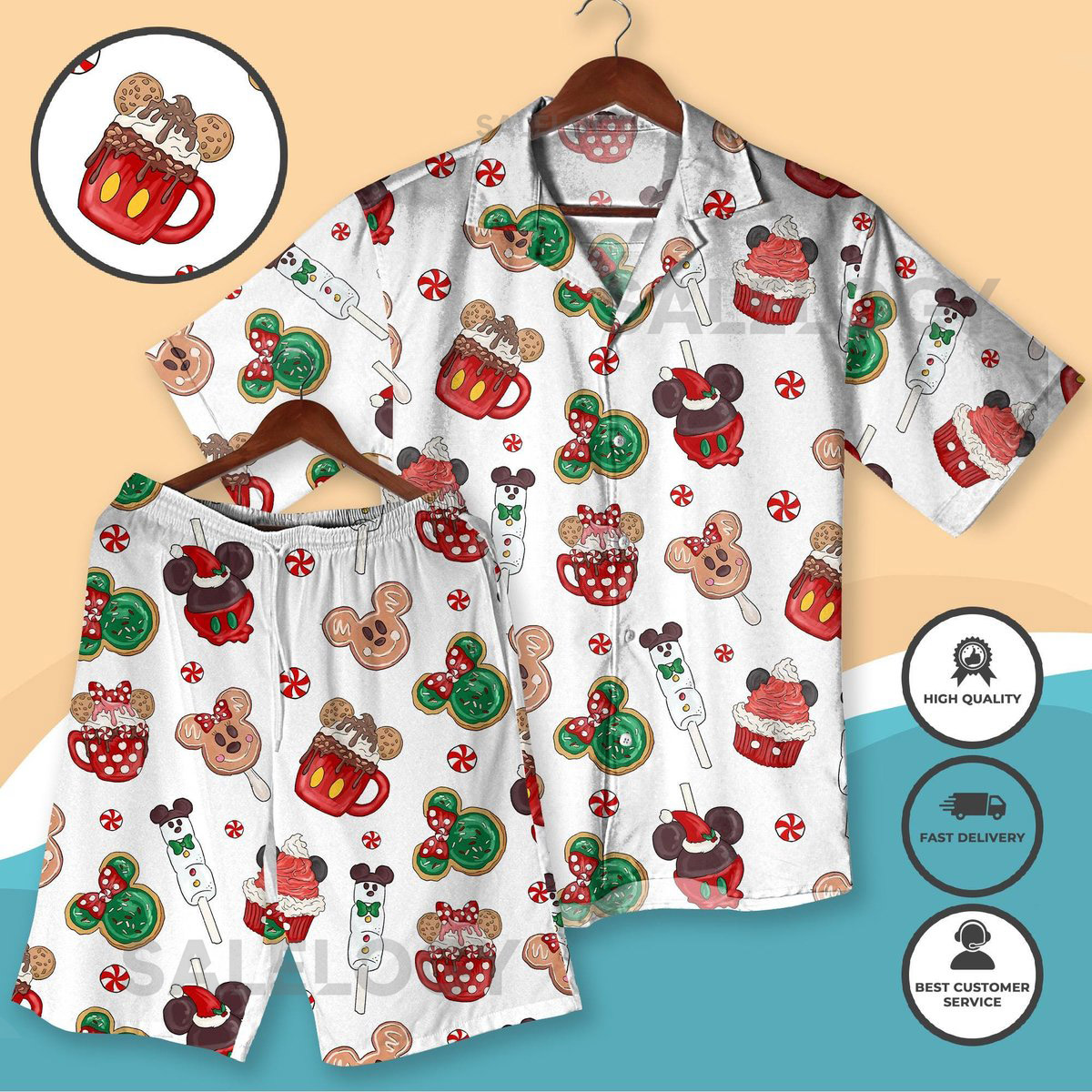 Mickey Ears Christmas Hawaii Shirt Mickey Xmas Button Up Shirt Mickey Cartoon Holiday Hawaiian Shirt Magic Kingdom Shirt Xmas Gifts_149