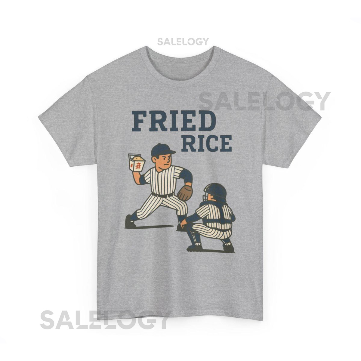 Fried Rice Funny New York Baseball Graphic Tee_458