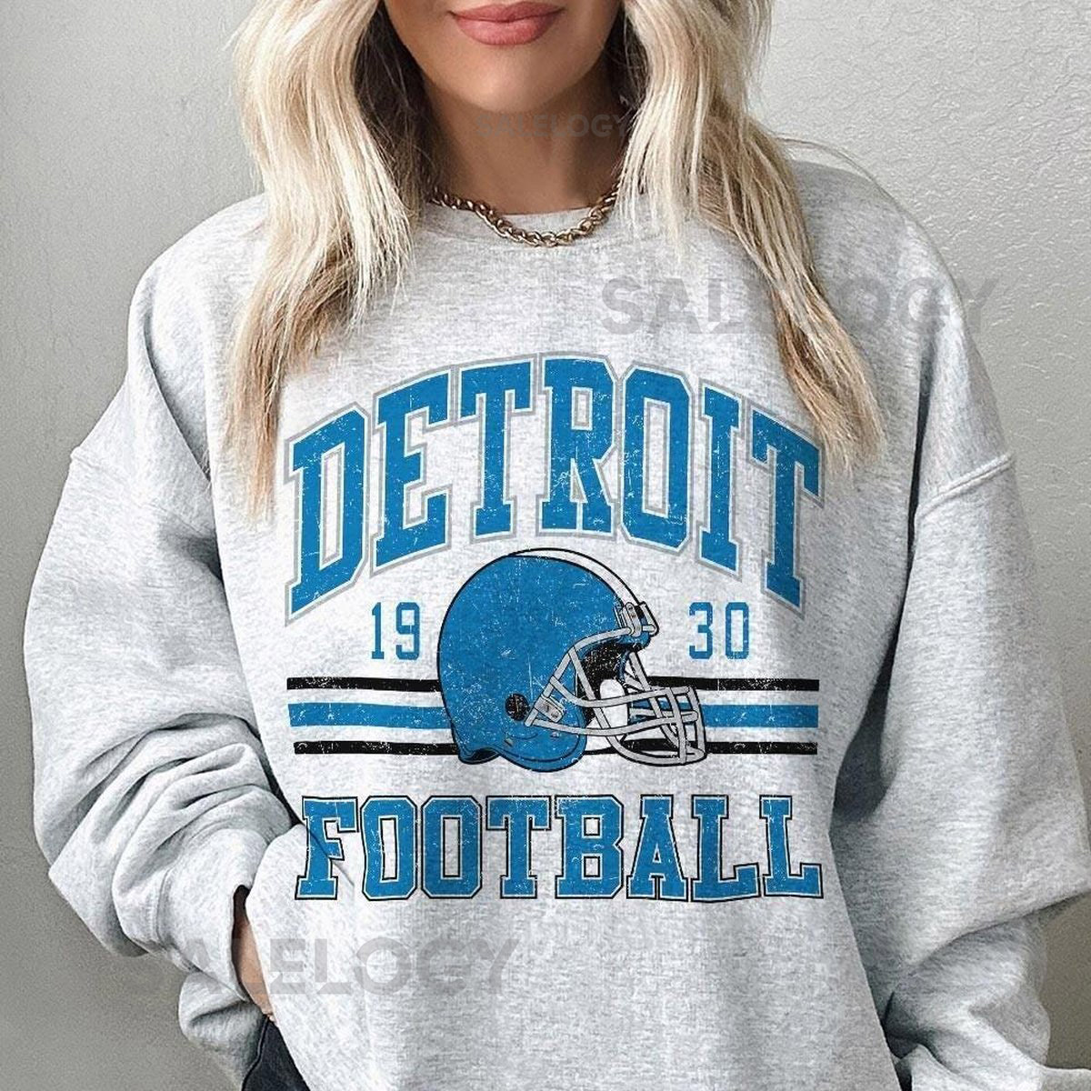 Detroit Football Sweatshirt Shirt Retro Style 90s Vintage Unisex Crewneck Graphic Tee Gift For Football Fan Sport_148