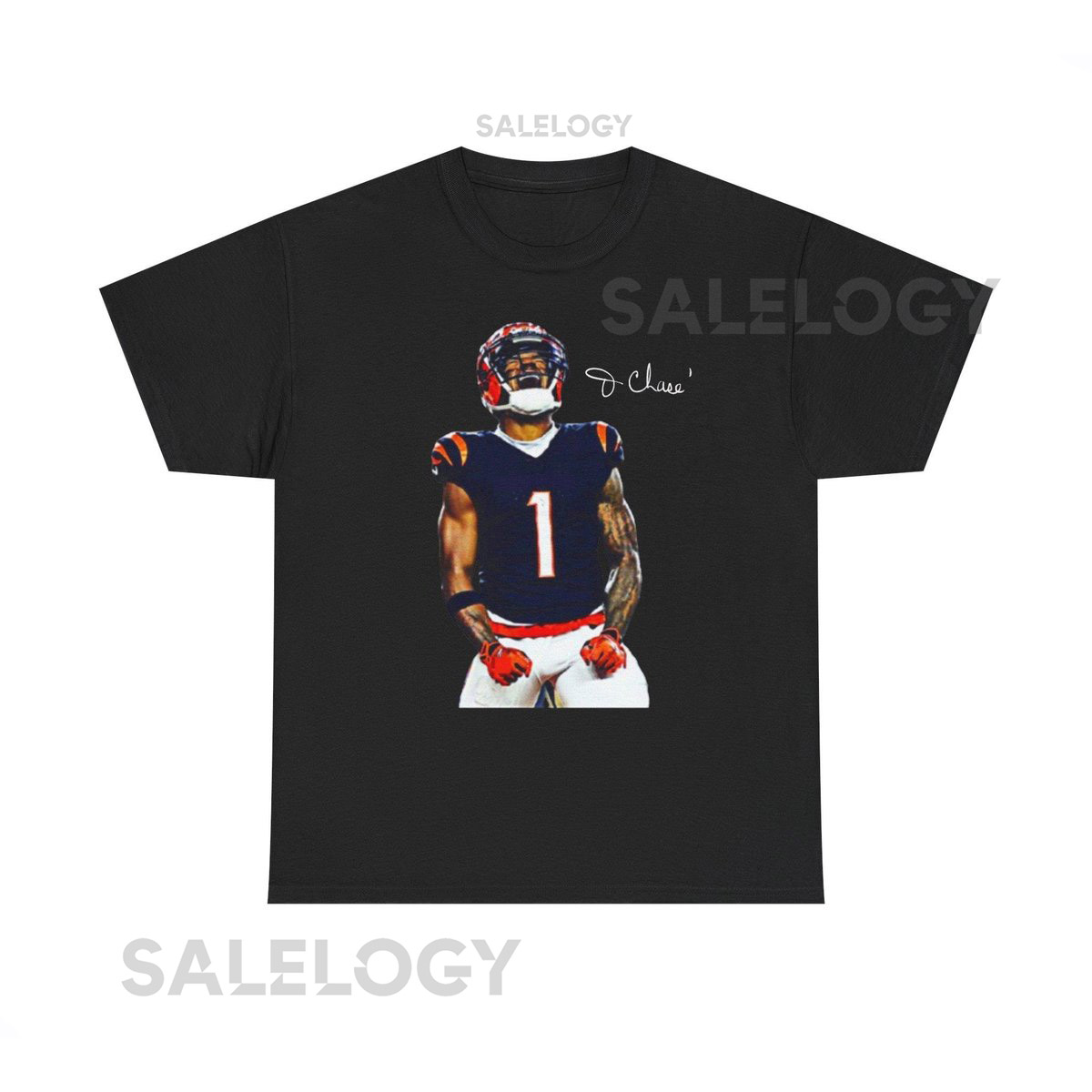 Ja'Marr Chase Cincinnati Bengals T Shirt Autograph Edition_681