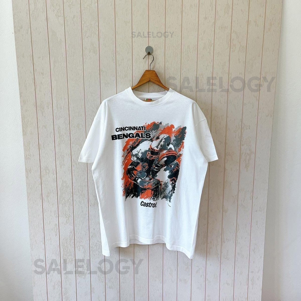 Vintage 1990s Cincinnati Bengals T-shirt - Fruit of the loom USA size XL_896