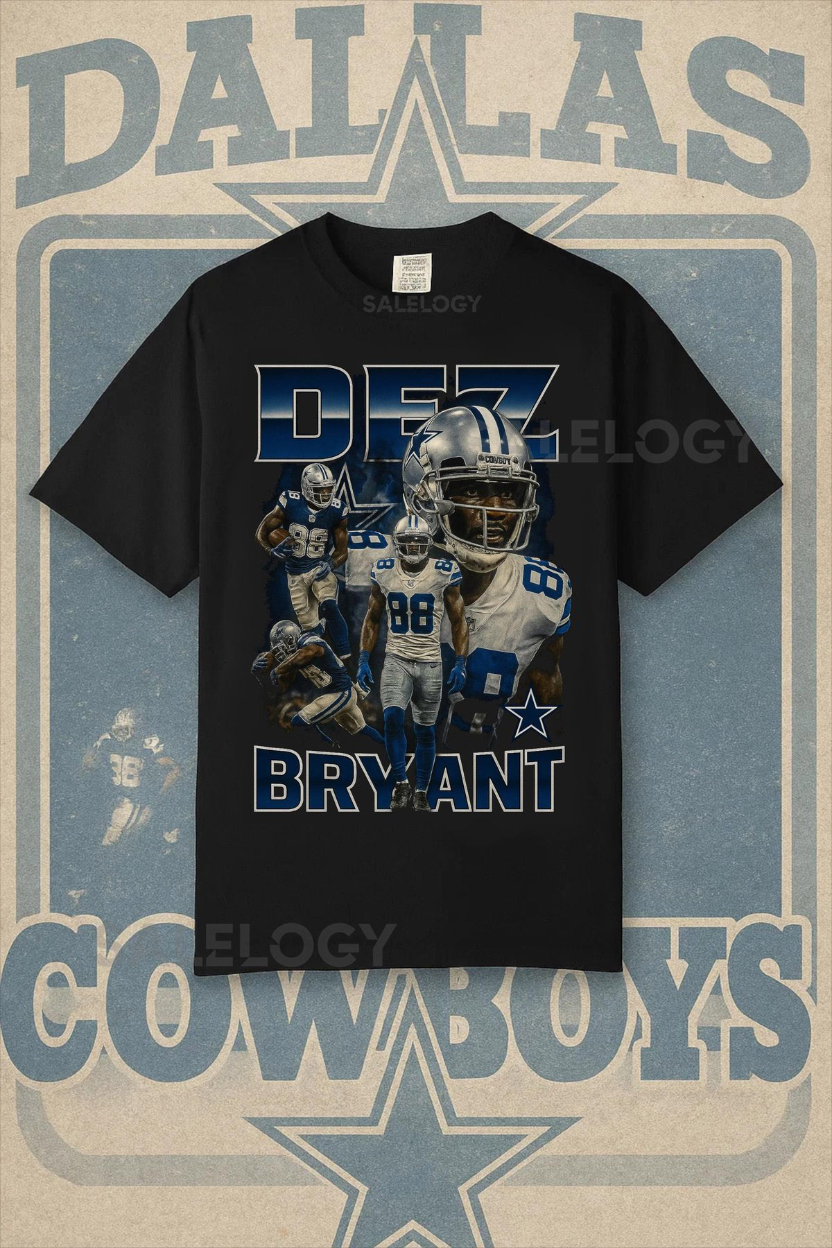 Dez Bryant Shirt Retro Dallas Cowboys Vintage Bootleg Football Tee_367