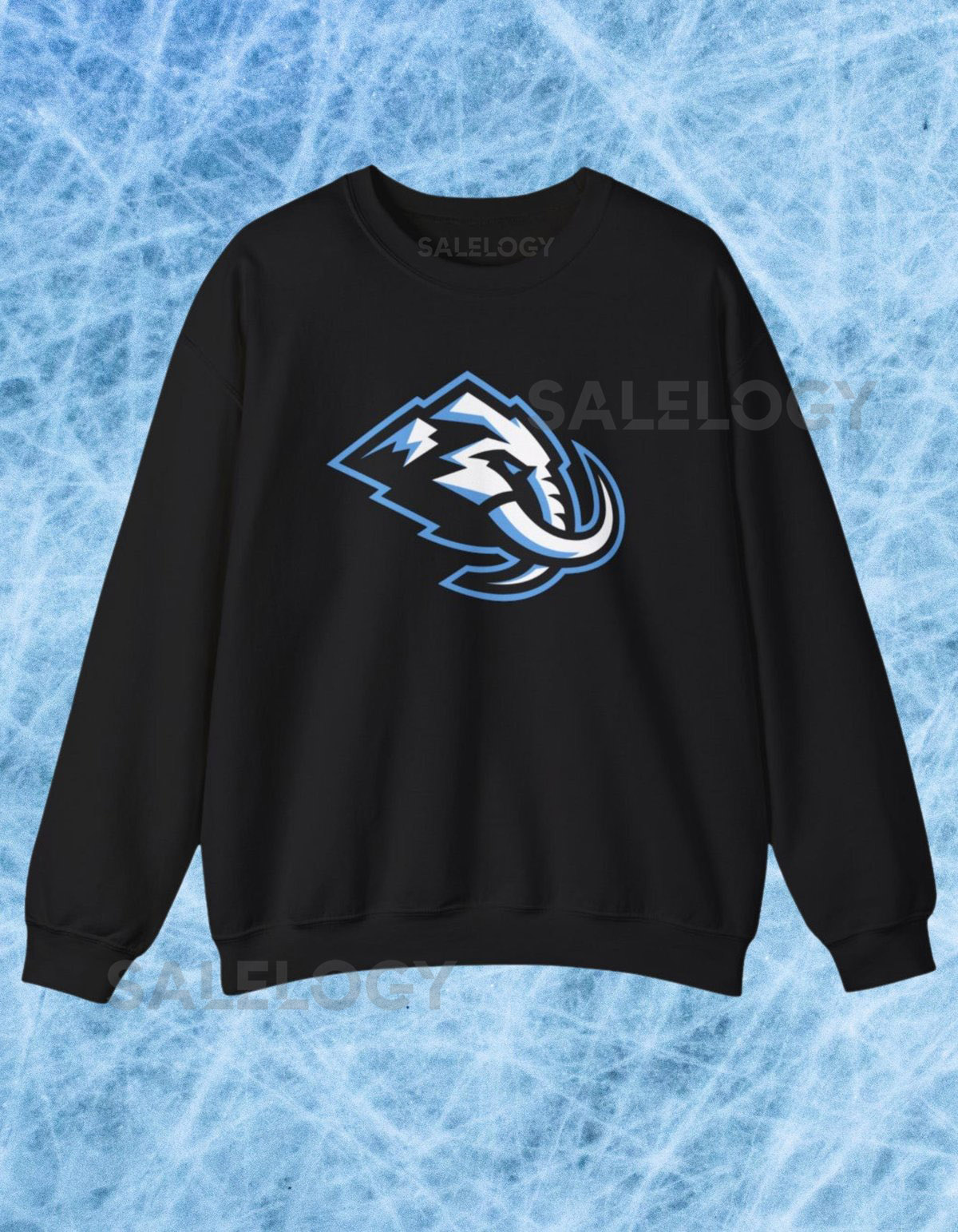 Utah Mammoth Hockey Sweatshirt Black Fleece Team Pullover_622