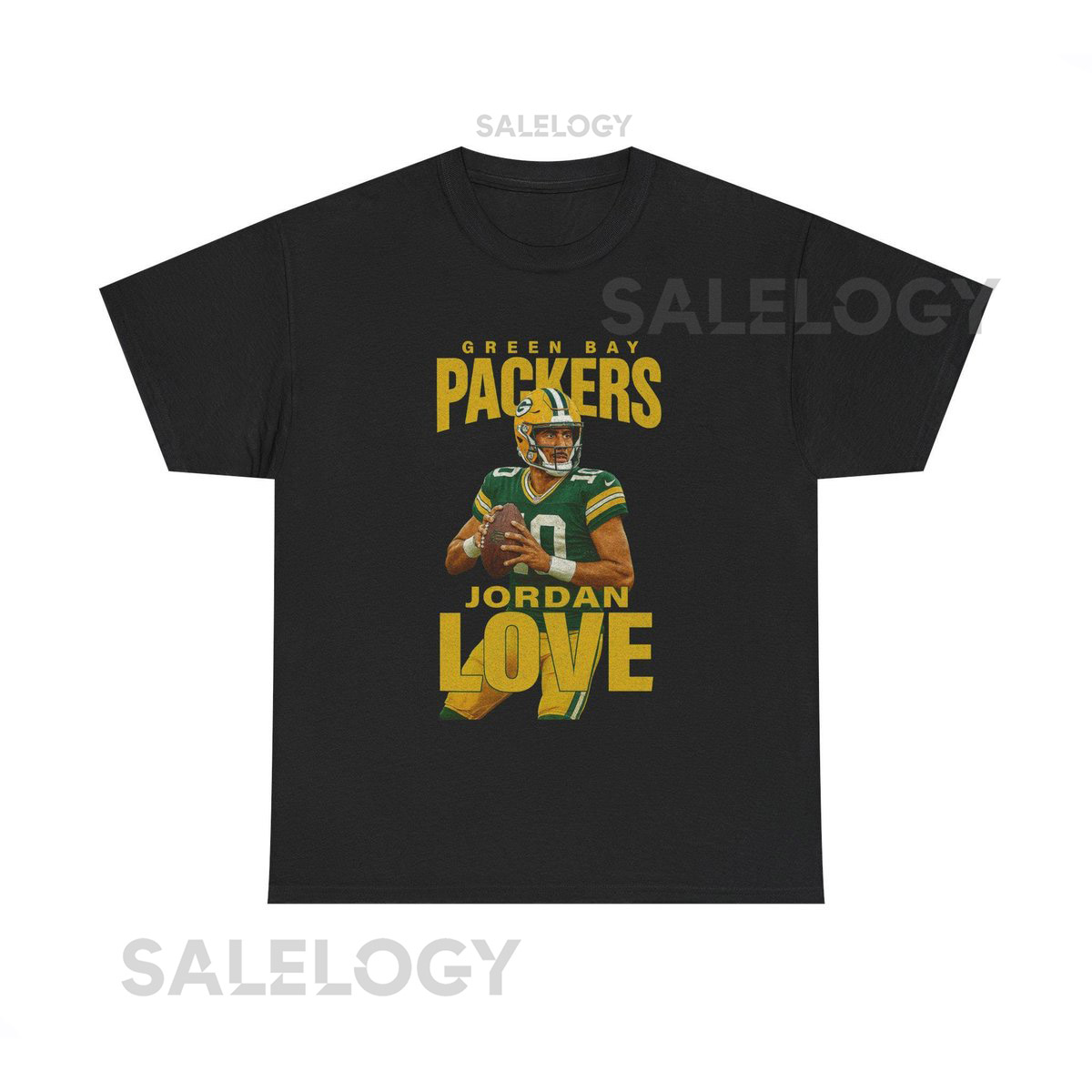 Green Bay Packers Unisex Cotton Tee - Jordan Love Sports Fan Shirt NFL Game Day Gift for Him Packers Apparel Casual Wear_489