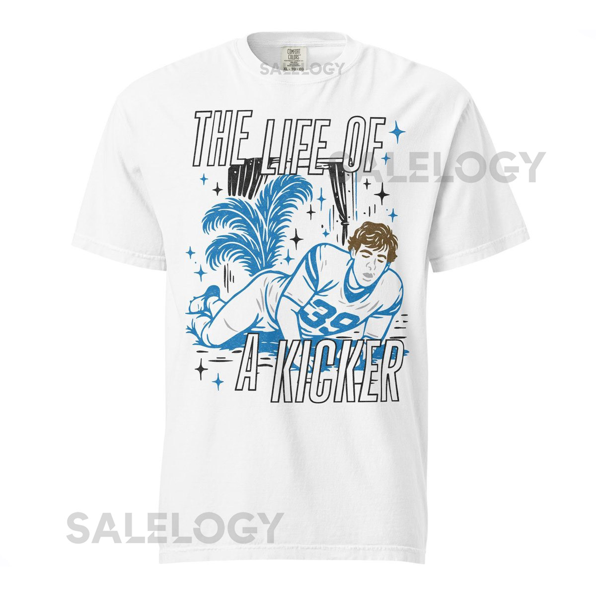 Jake Bates Life of a Kicker Showgirl-Inspired Detroit Lions Football Unisex Comfot Colors T-Shirt_523