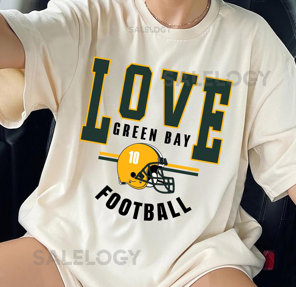 Comfort Colors Love 10 Vintage T-Shirt Love Retro Rap Tee Game Day Tee Football Season Vintage Green Bay Football Green Bay Fan Shirt_68