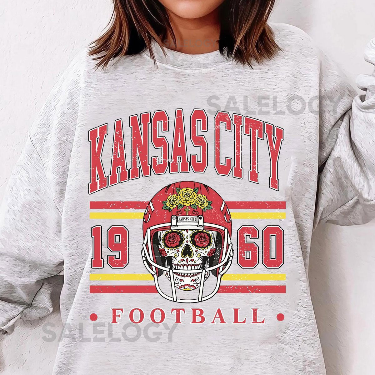 Vintage Style Kansas City Football Kansas City Sweatshirt Kansas City Football Sweatshirt Football Fan Gift_152