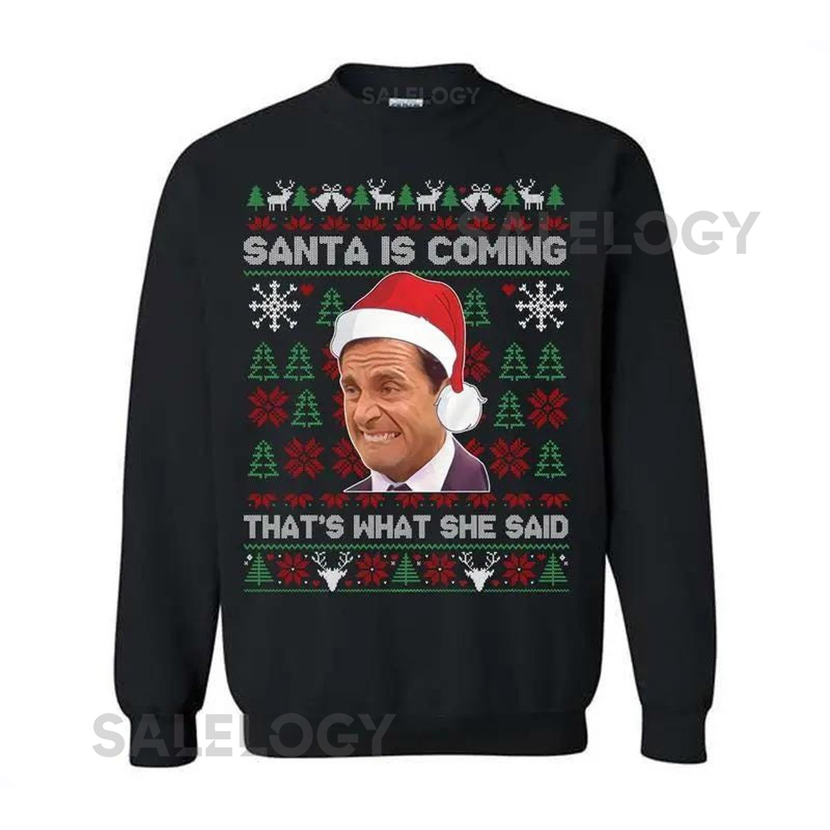 Michael Scott That's What She Said Ugly Christmas Sweatshirt The Office Movie Shirt Funny Sweater   And Full Sizes