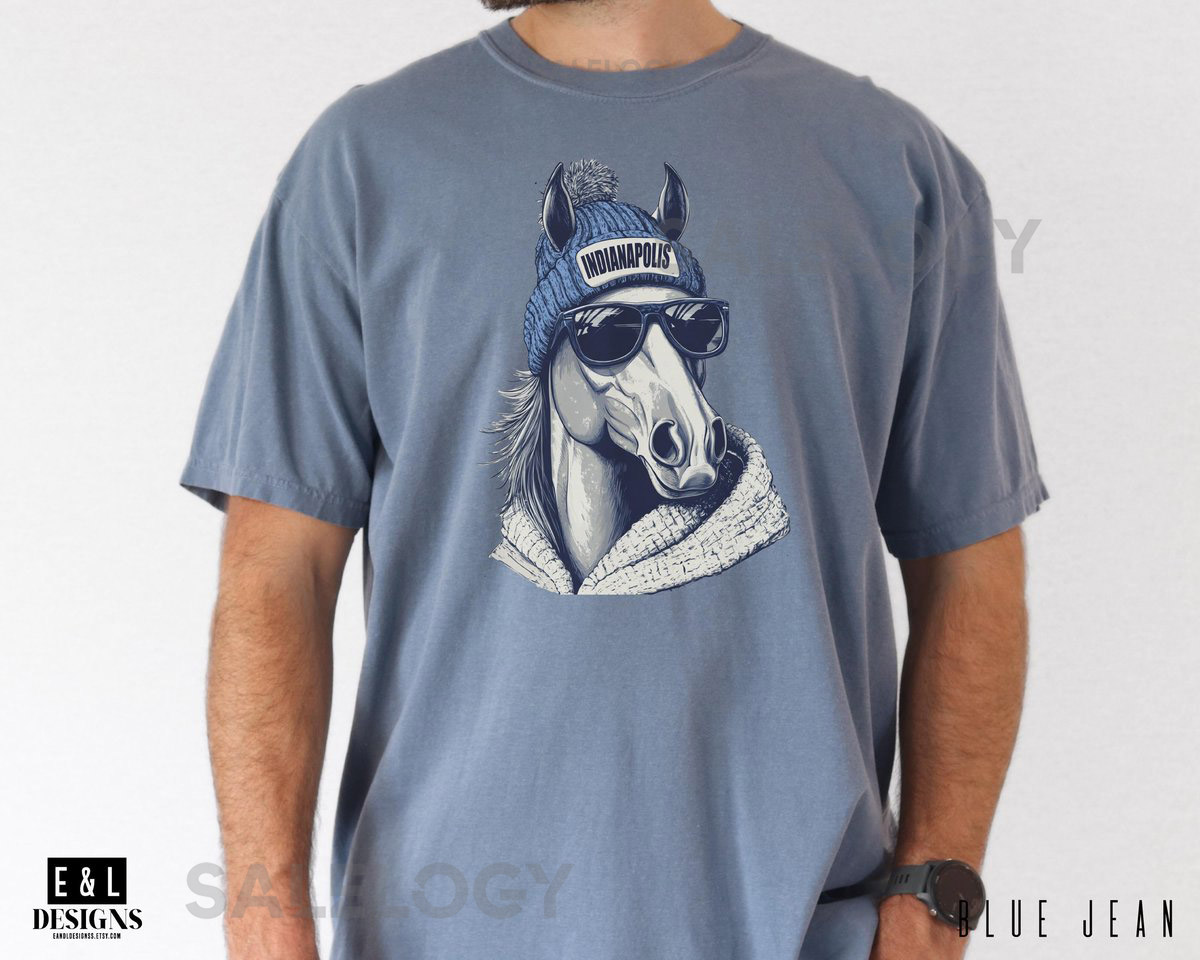 Indianapolis Football Shirt Comfort Color Tee Retro Colts Shirt Gift For Football Fan Sports Gear Trendy Football Shirt Spirit _516