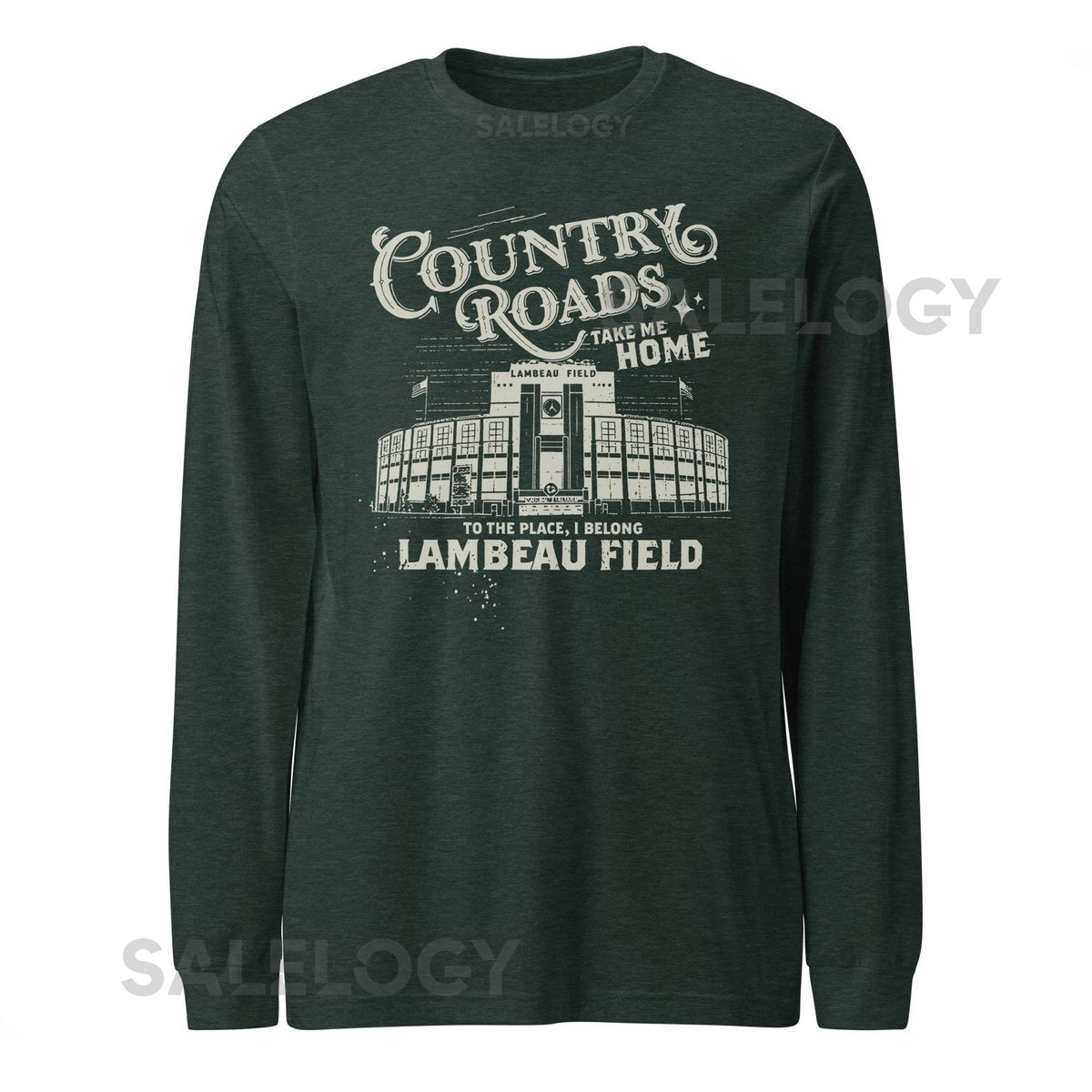 Green Bay Packers Lambeau Field Long Sleeve T-Shirt Football Game Day Tee_466