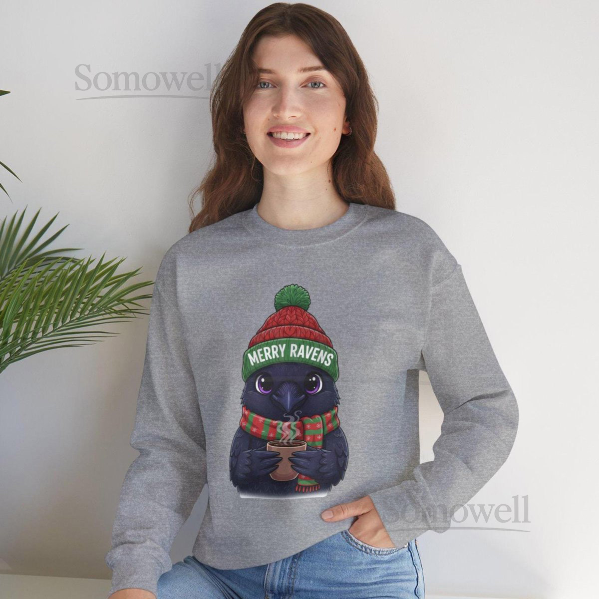 Merry Ravens Sweatshirt Vintage Baltimore Football Unisex_794