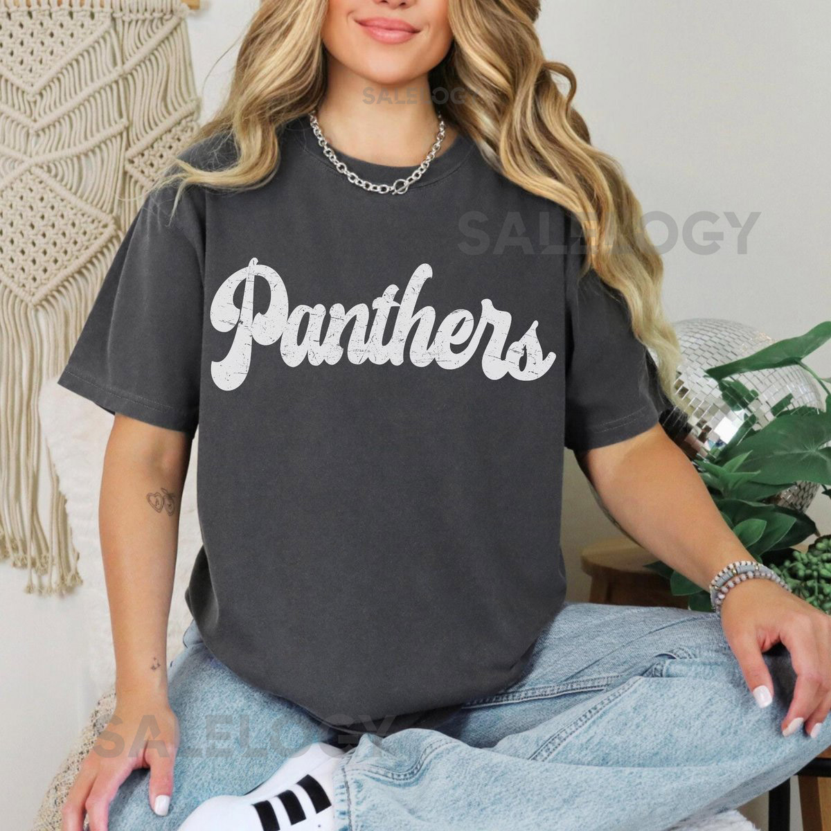 Vintage Panthers Shirt Comfort Colors Gameday Football Tee_1111