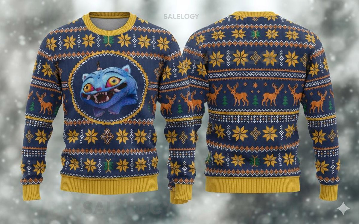 Blue Tiger Ugly Sweater Kpop Tiger Holiday Sweater Blue Tiger Sweater Saja Boys Shirt Tiger Christmas Ugly Sweater Christmas