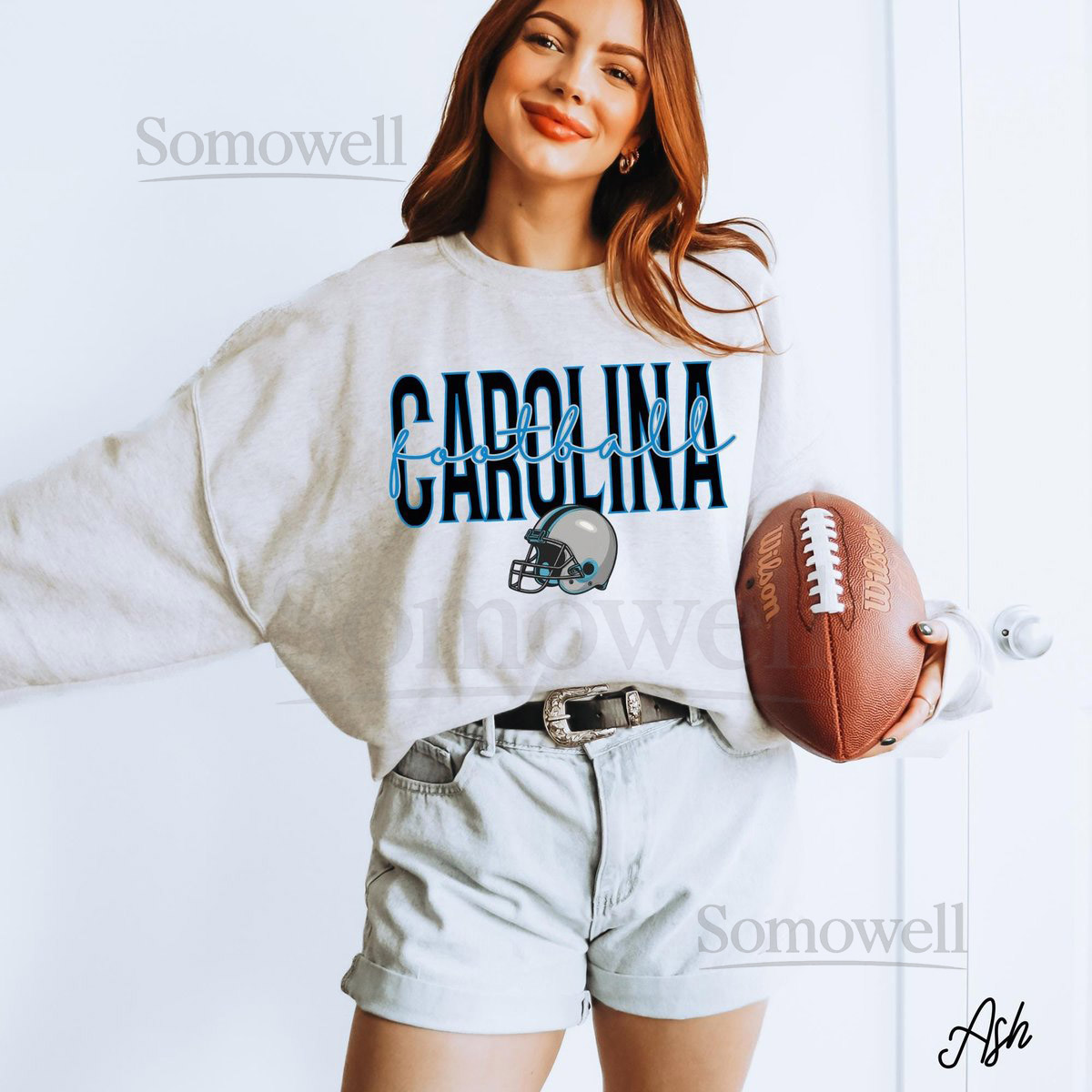 Carolina Football Sweatshirt for Game Day Fans Carolina Football Sweatshirt Sunday Football and Tailgate Sweater Football Fan Gift_356