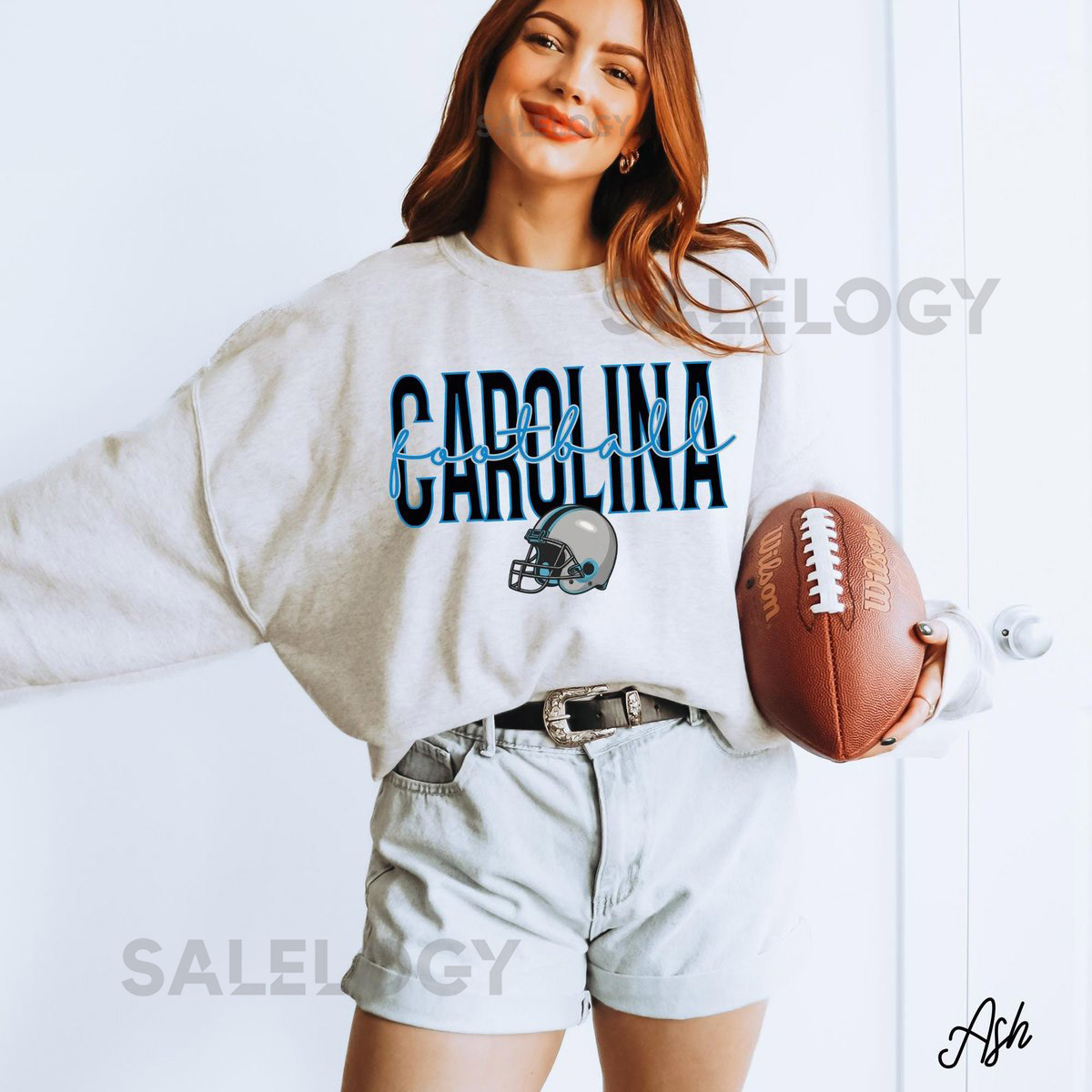 Carolina Football Sweatshirt for Game Day Fans Carolina Football Sweatshirt Sunday Football and Tailgate Sweater Football Fan Gift_356