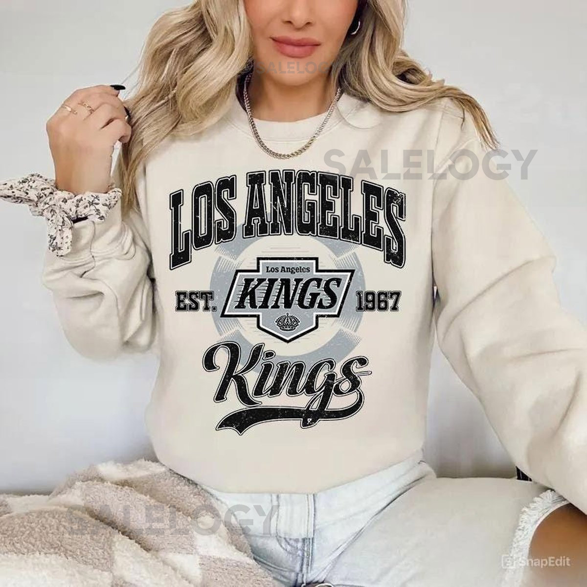 Los Angeles King Sweatshirt Vintage Los Angeles hockey shirt Los Angeles Hockey Crewneck Kings Hockey youth sweater Hockey Fan gift_78
