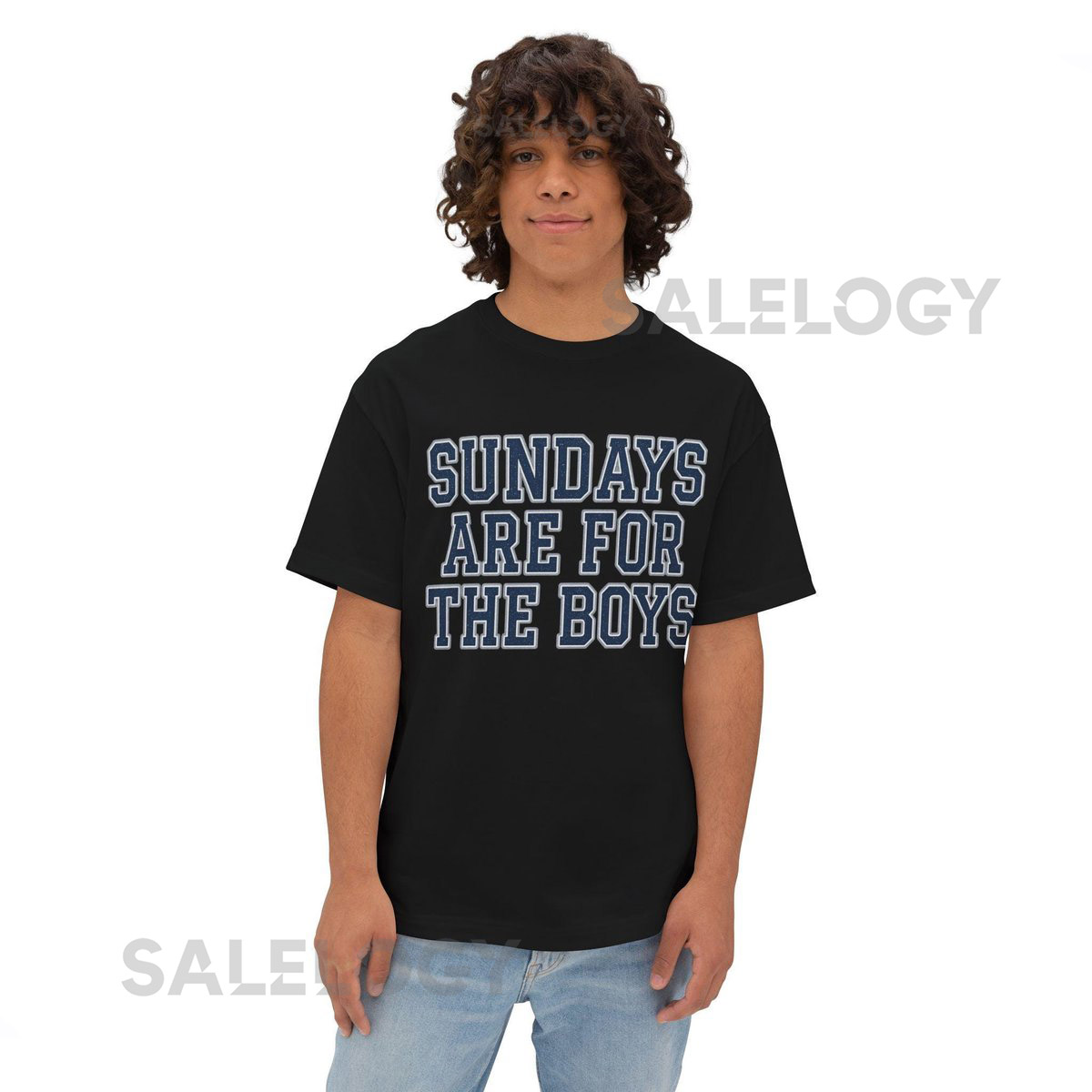 Sundays Are For The Boys Cowboys Shirt Vintage Distressed Dallas Cowboys Tee Unisex Oversized Boxy Tee_454