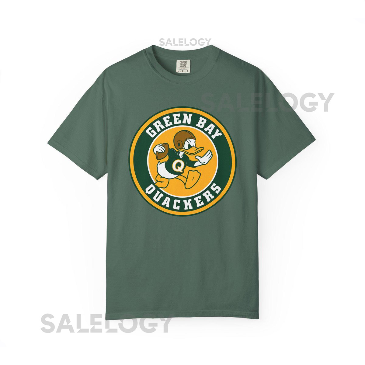 GREEN BAY QUACKERS - Pro Football Spoof T-Shirt - Disney Parks Disney World Disneyland Trip Cotton Graphic Tee_493