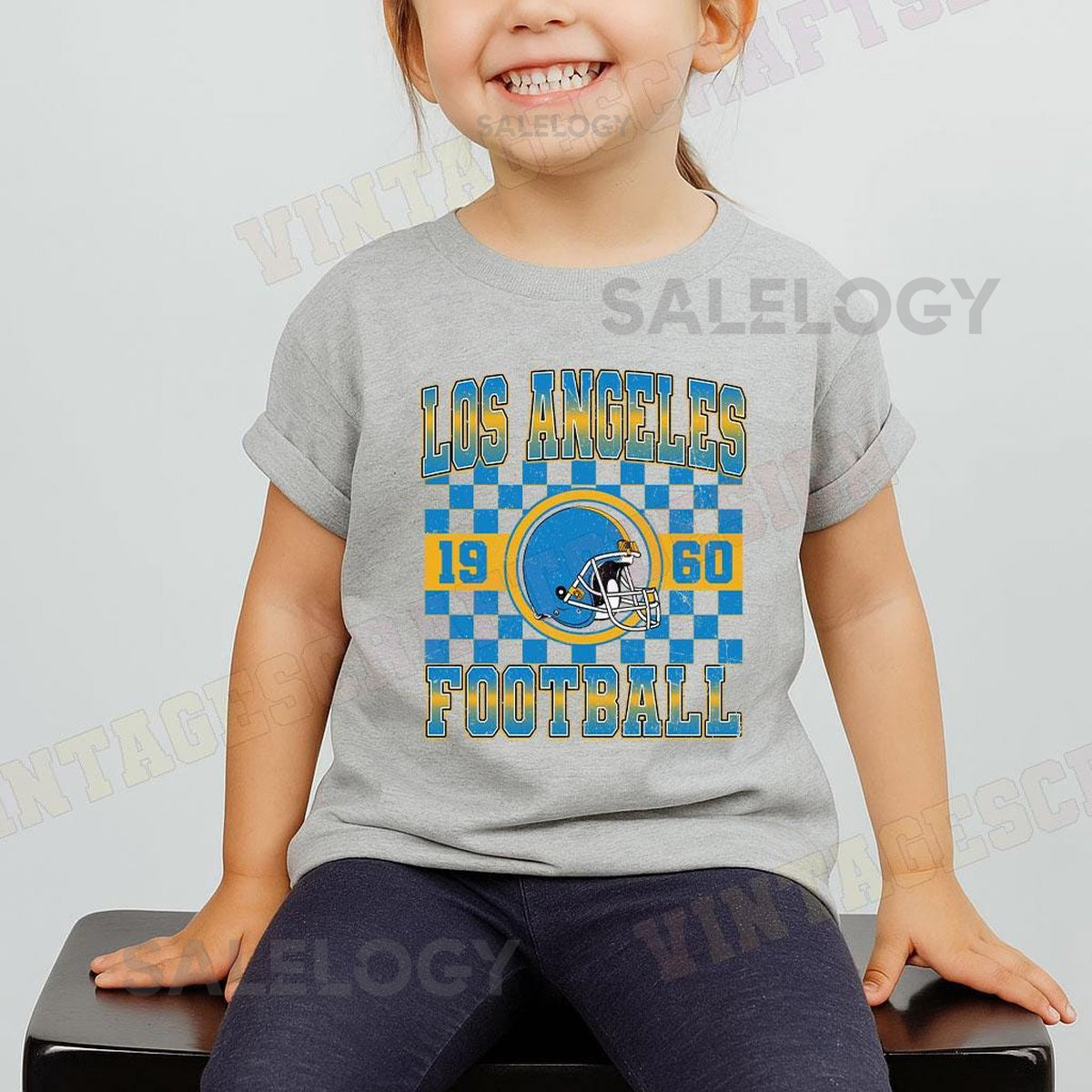 Vintage Los Angeles Football Toddler T-Shirt Los Angeles Football Shirt Los Angeles Football Crewneck Los Angeles Game Day Fan Gifts_820