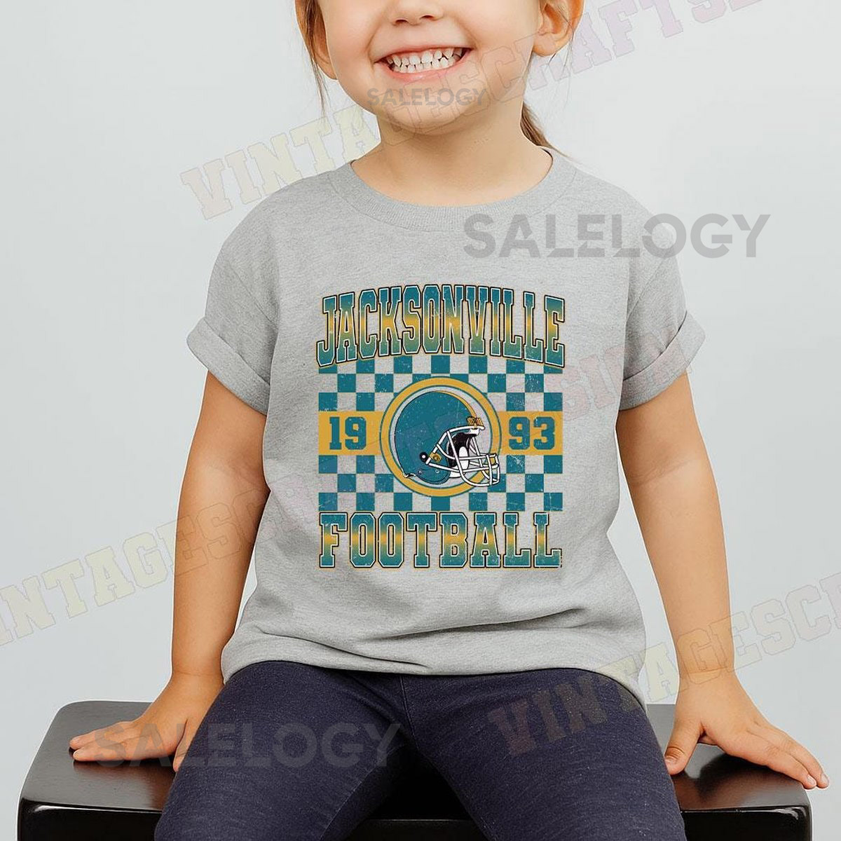 Vintage Jacksonville Football Toddler T-Shirt Jacksonville Football Shirt Jacksonville Football Crewneck Jacksonville Game Day Fan _1005