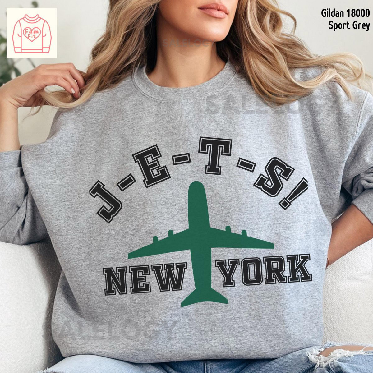 J E T S Sweatshirt NY Jet Gameday Shirt New York Football Team Pride Family Matching FamFit28 06_234