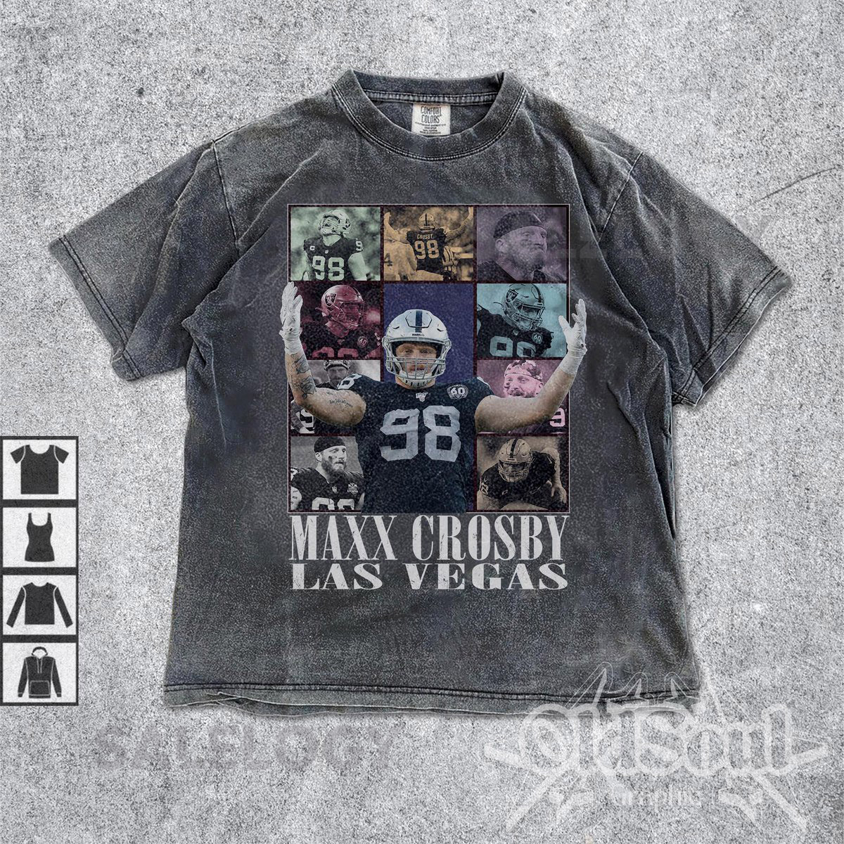 Comfort Colors Crosby Shirt Sweatshirt Hoodie Las Vegas Football Shirt Las Vegas Football Tshirt Gameday Shirt Football Fan Gifts_11