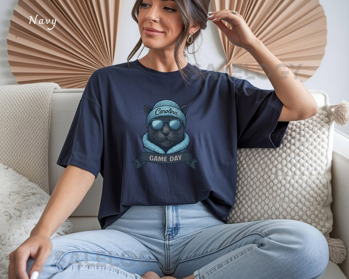 Carolina Football T-Shirt Cat Logo Game Day Tee_377