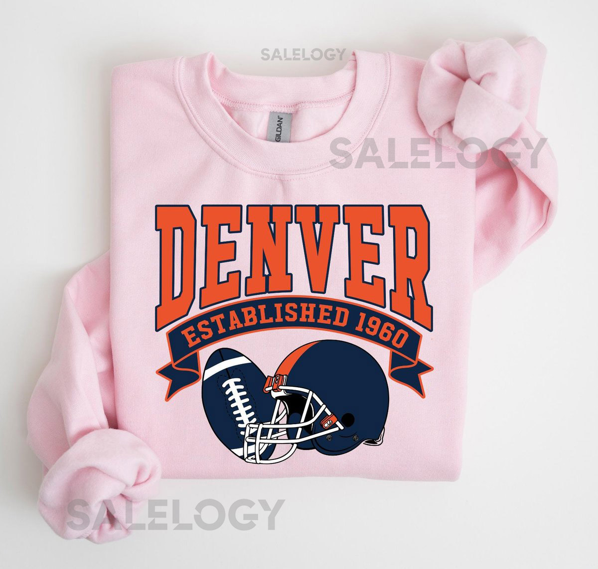 Vintage Denver Football Sweatshirt Game Day Fan Shirt_593