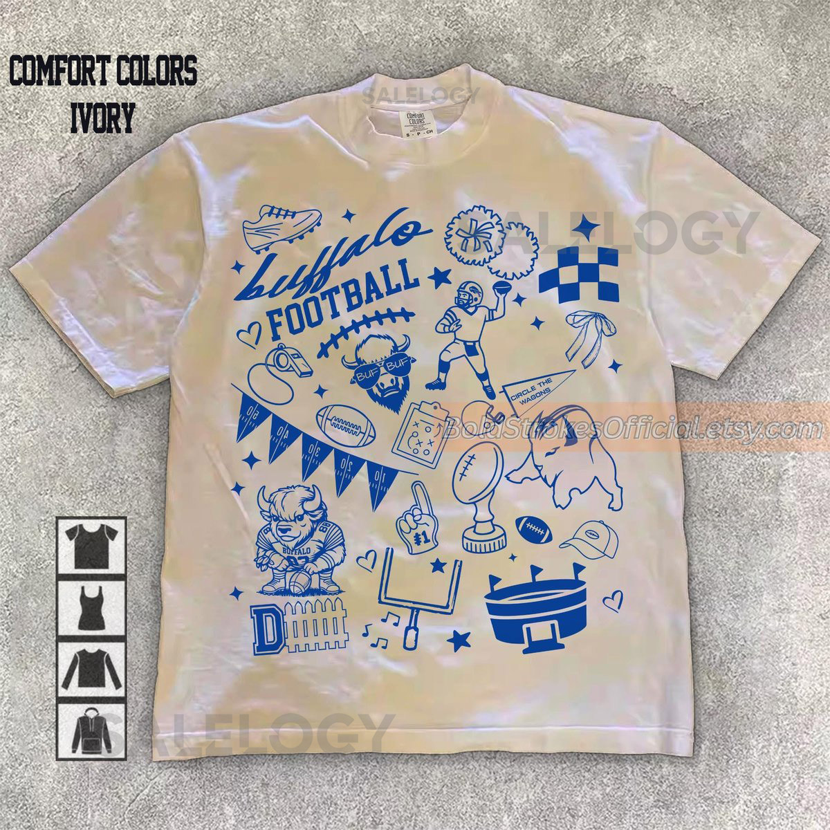 Comfort Colors Buffalo Football Shirt Sweatshirt Hoodie Buffalo Football Tshirt Buffalo Sweatshirt Football Fan Shirt Gameday Tshirt_582