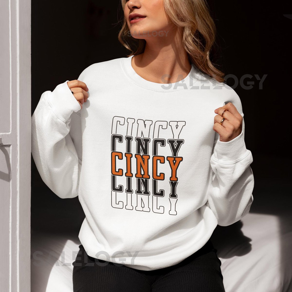 Cincinnati quotCincyquot Inspired Sweatshirt Bengals Fans Joe Burrow Ohio Football Fanatic Gift Sweater Weather Tailgate Gameday Shirt_559
