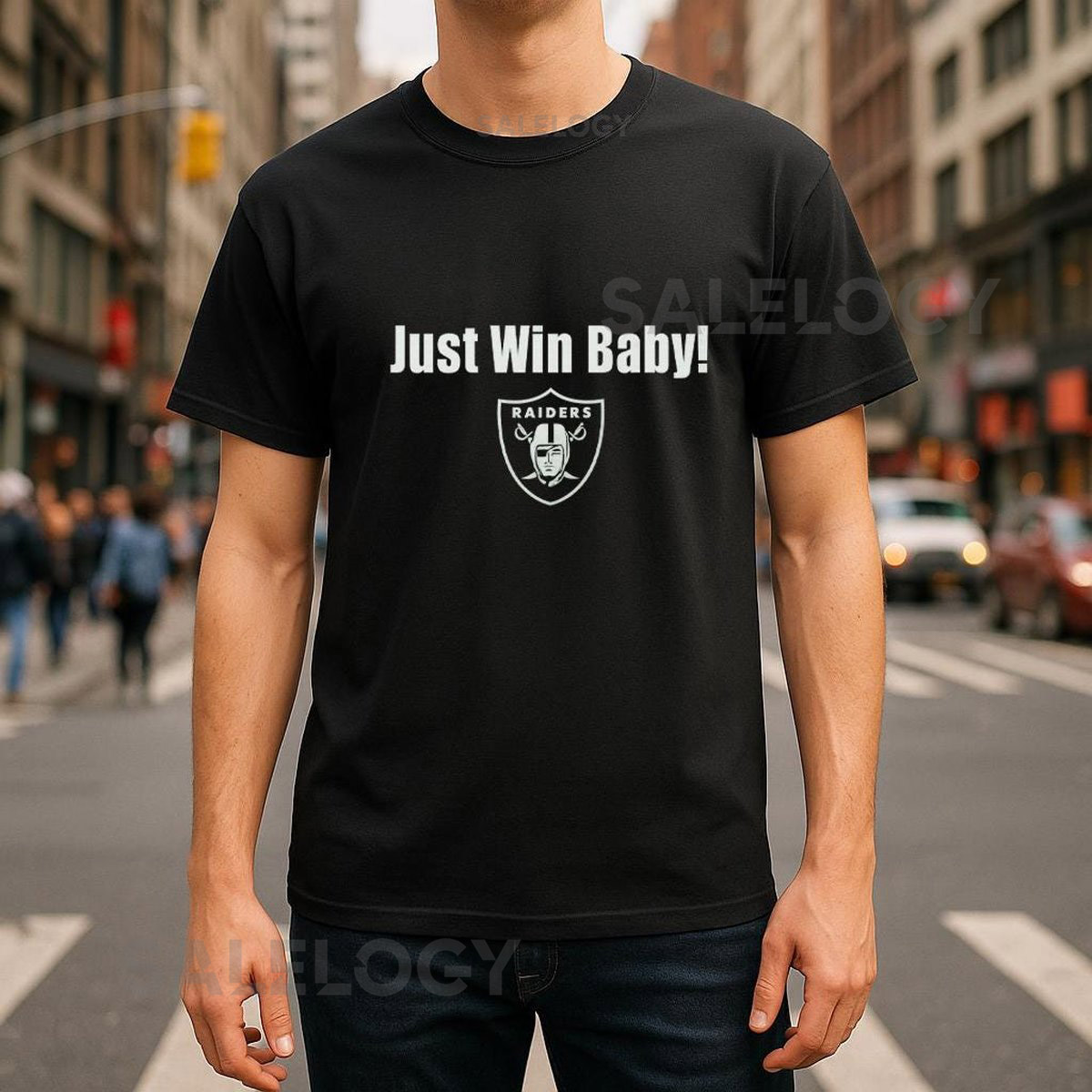 Las Vegas Football T-Shirt quotJust Win Babyquot Quote Tee_468