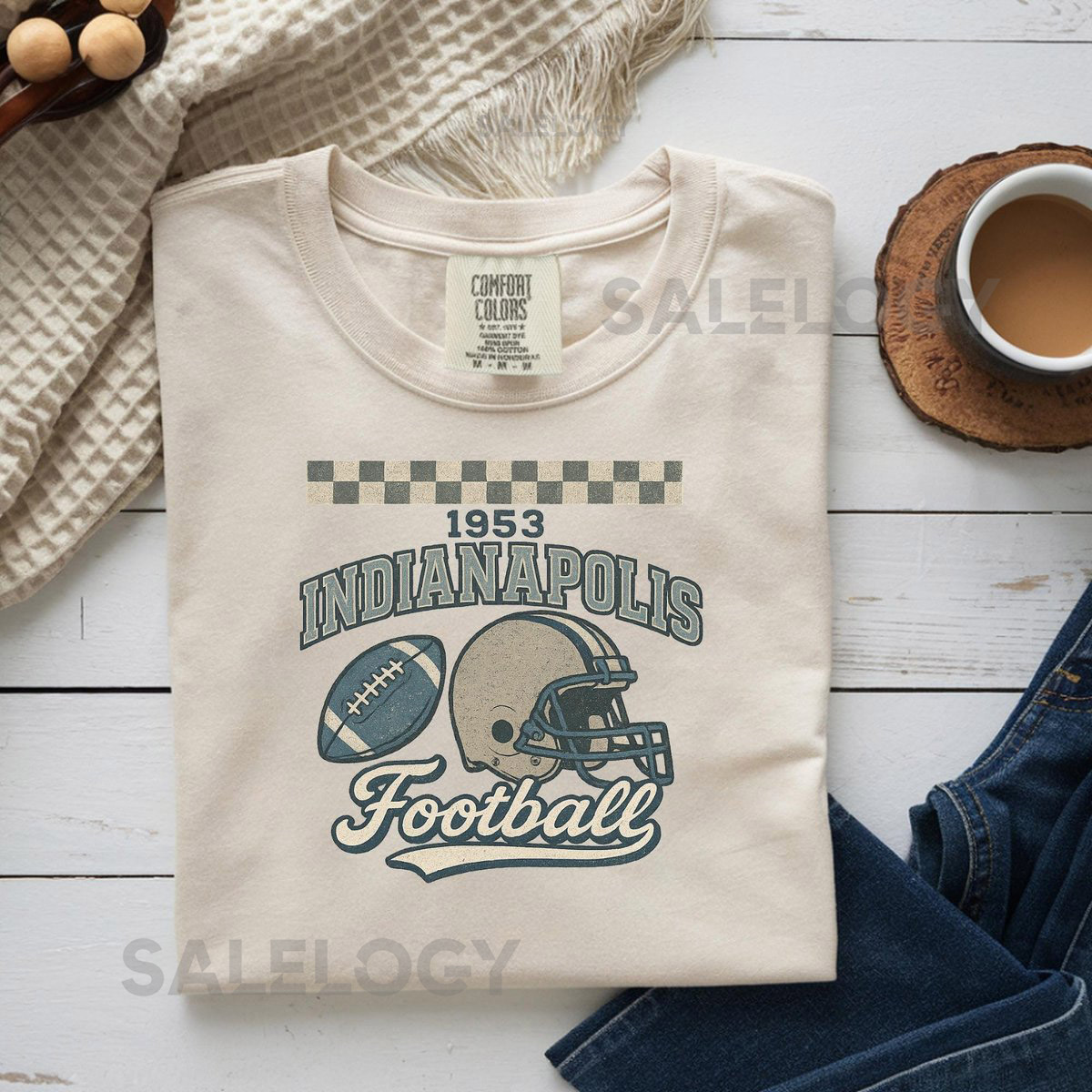 Comfort Colors Indianapolis Football Shirt Game Day Sweatshirt Hoodie Indianapolis Football Fan Tee Retro Game Day _62