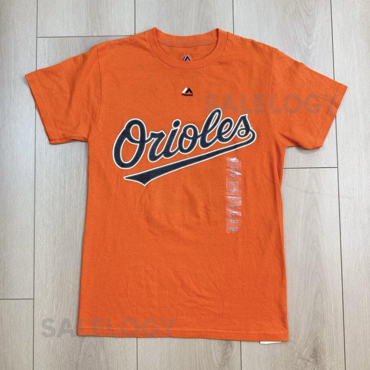Majestic Baltimore Orioles Adam Jones 10 Orange MLB T-Shirt Men's Small Cotton_389