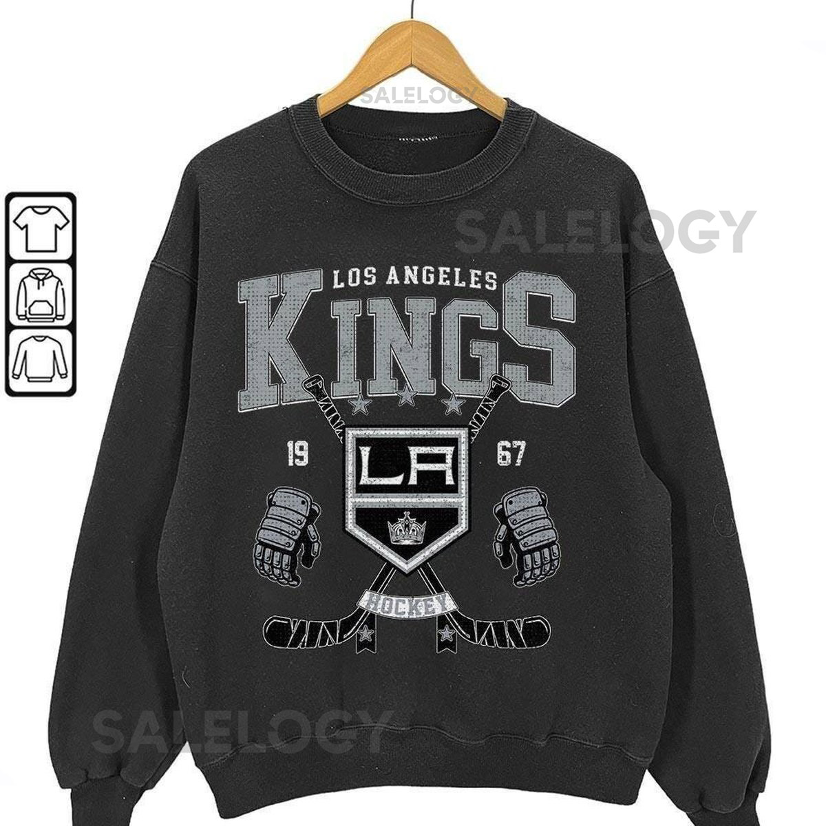 Los Angeles Kings Vintage 90s Sweatshirt Ice Hockey Shirt Los Angeles Kings Fan Gift Unisex Hoodie_83