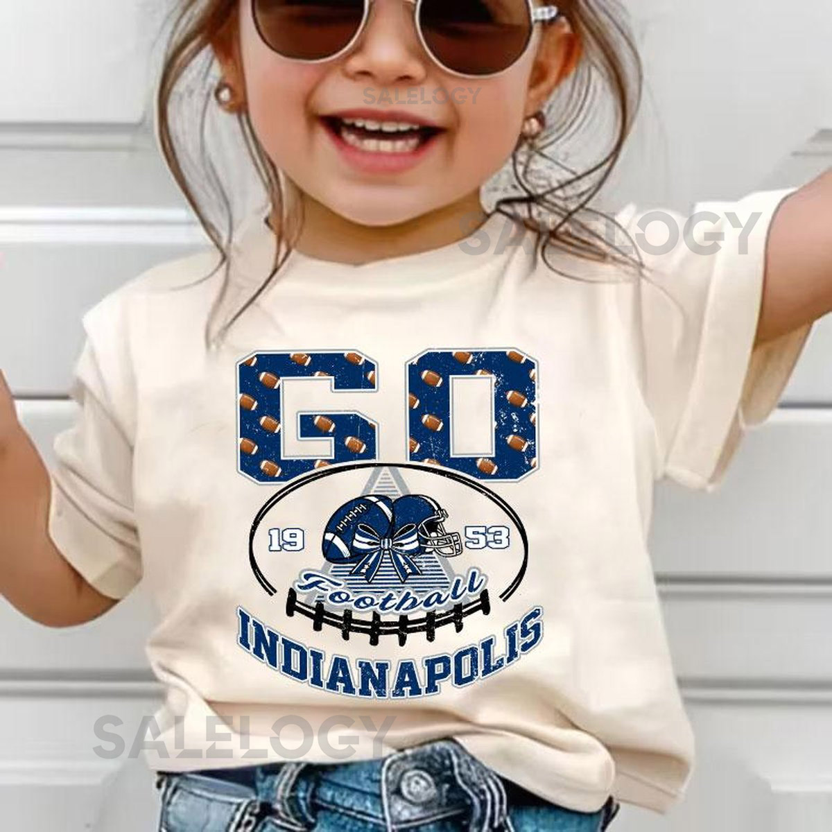 Classic Go Indianapolis Football Heritage kid Tee Retro Team Fan Shirt for Adults Kids Timeless Game Day Apparel Game Day Es_41