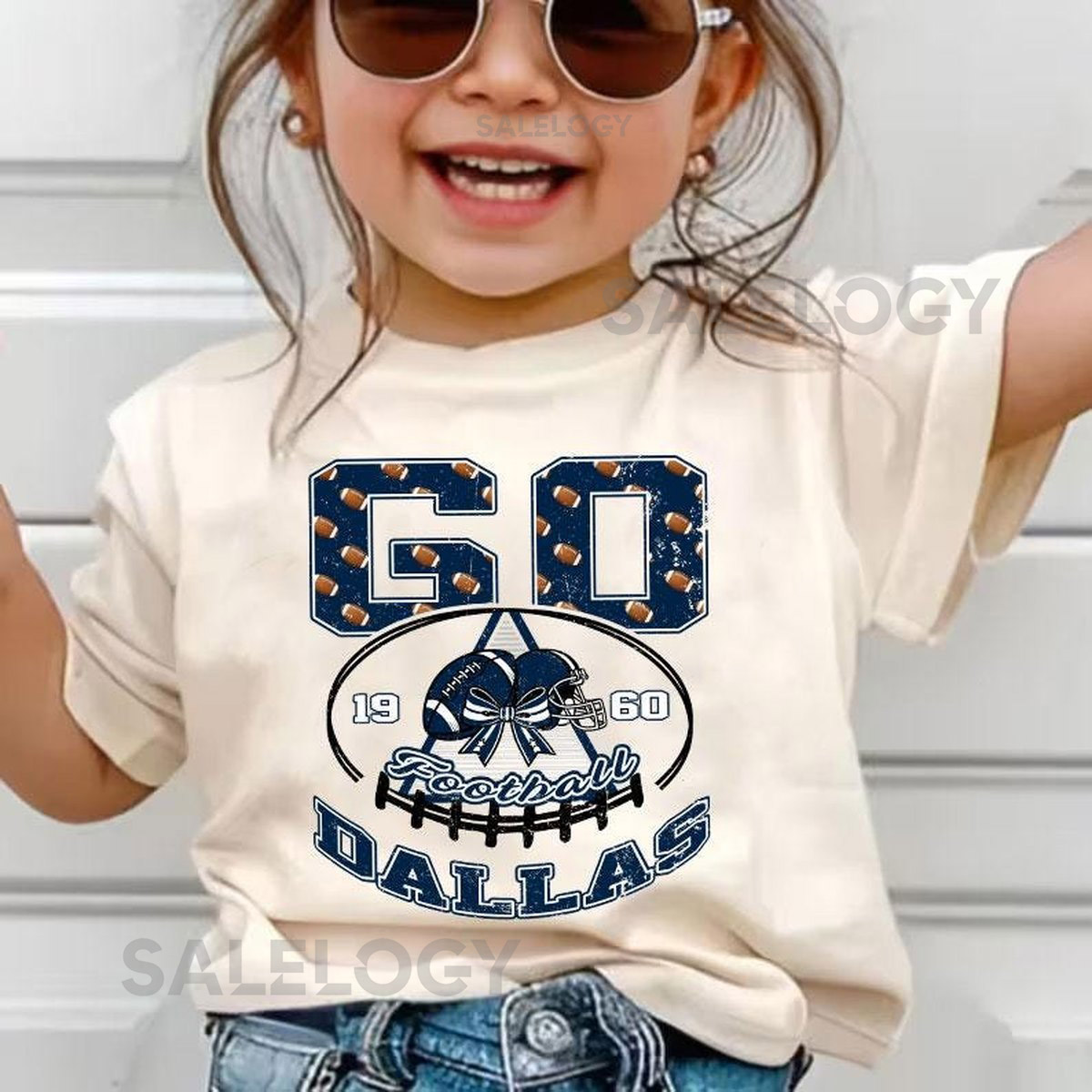 Classic Go Dallas Football Heritage kid Tee Retro Team Fan Shirt for Adults Kids Timeless Game Day Apparel Game Day Essential_63